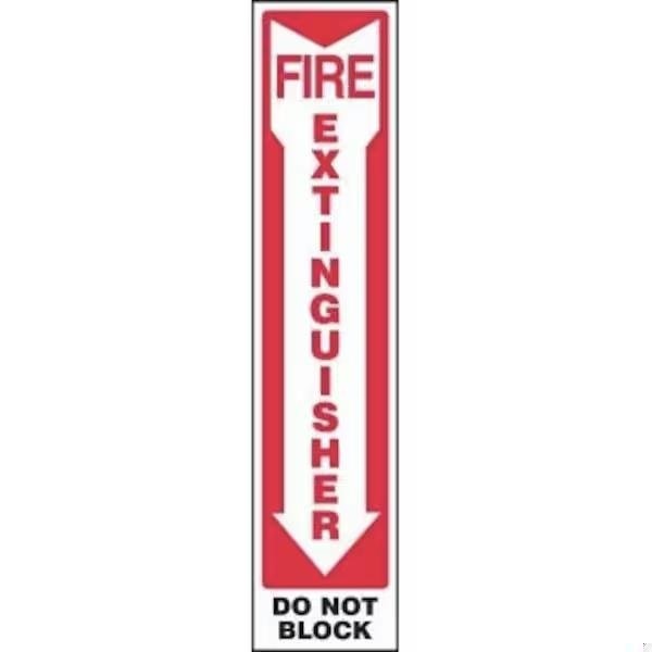 Accuform SAFETY SIGN FIRE EXTINGUISHER DOWN FRMFXG580XL FRMFXG580XL - main